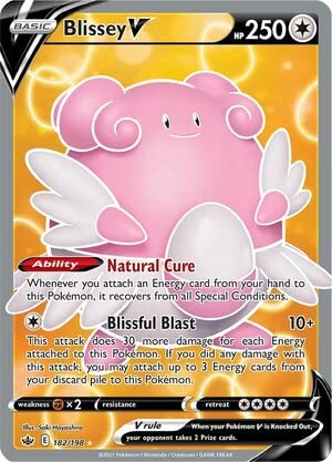 Blissey V #182 Pokemon Chilling Reign