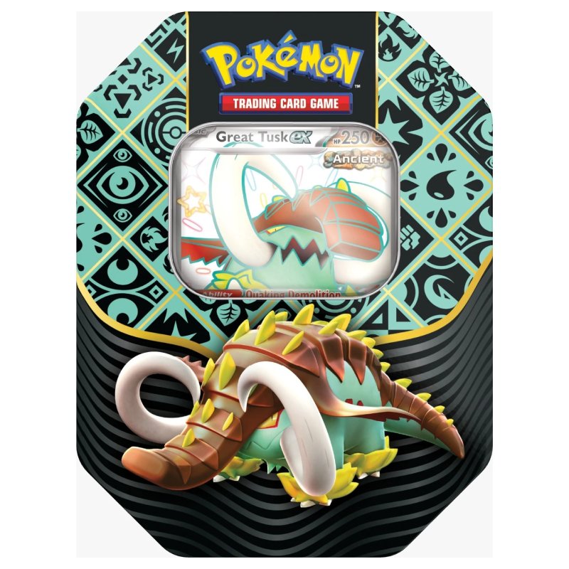 Pokemon Scarlet & Violet Paldean Fates Tin Great Tusk